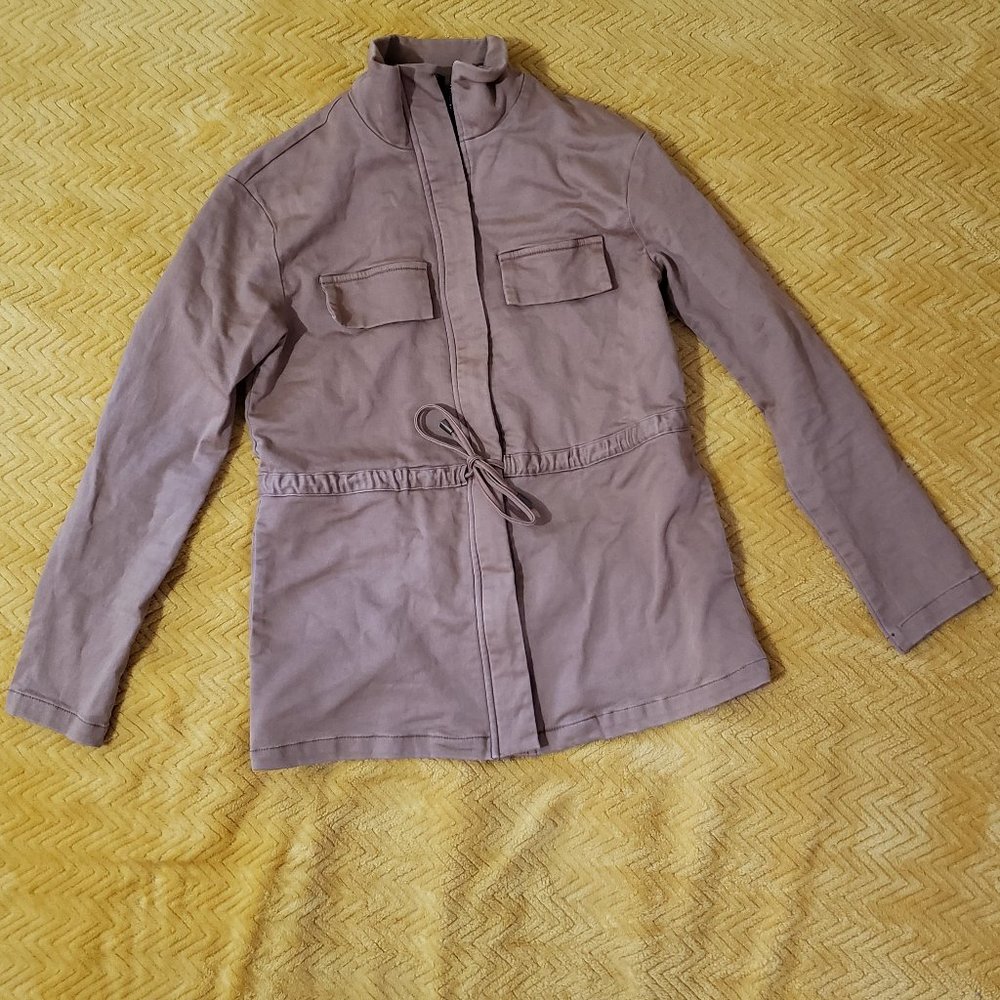 Zaful Size S Mid-length Fall Coat With Zipper and Side Pockets